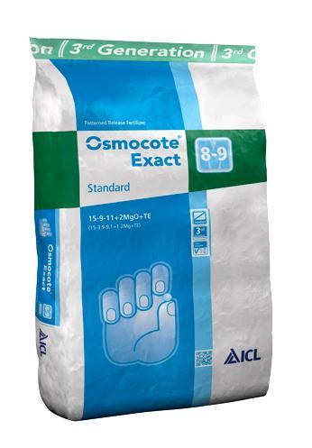 Osmocote Exact 15-9-11+2MgO standard 8/9mnd 25kg (zak)