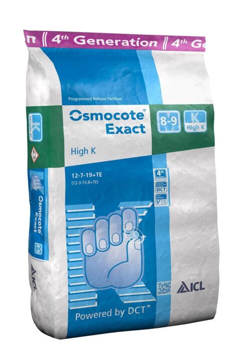 Osmocote Exact DCT 12-7-19+TE High K 8/9mnd 25kg (zak)