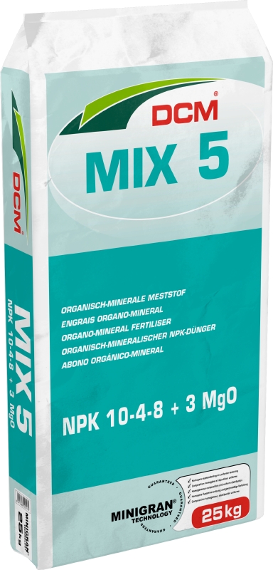 DCM Mix 5 (Minigran) 10-4-8 + 3% MgO 25kg (zak)
