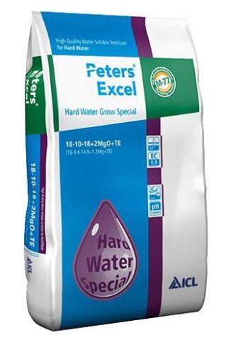 Peters Excel 18-10-18+2MgO+TE Hard Water Grow 15kg (zak)