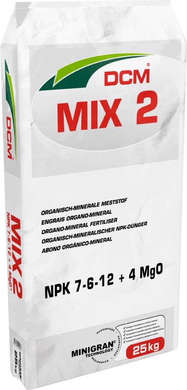 DCM Mix 2 (Minigran) 7-6-12 + 4% MgO 25kg (zak)