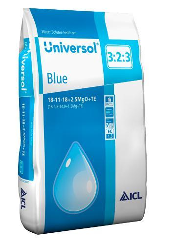 Universol 18-11-18+2.5MgO+TE Blauw 25kg (zak)
